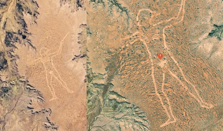 Misteri Geoglyph Marree Man Ukiran Tanah Raksasa