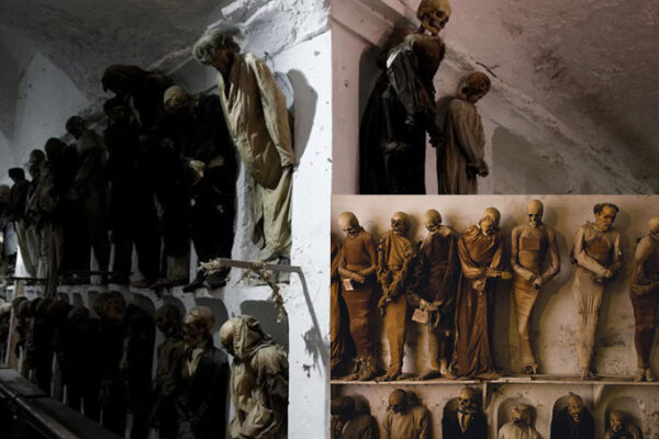 Mengerikan!! Misteri Pemakaman Capuchin Catacombs of Palermo, Italy